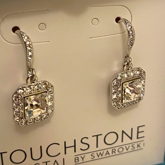 Touchstone Crystal Jewelry - BRAND NEW SWAROVSKI CRYSTAL BY TOUCHSTONE EARRINGS
